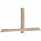 Ekena Millwork Eugene Smooth Timber Gable Bracket, Douglas Fir, 72"W x 30"H x 3 1/2"D x 3 1/2"F, 10/12 Pitch GBW072X30X0404EUG00SDF - alternate 2
